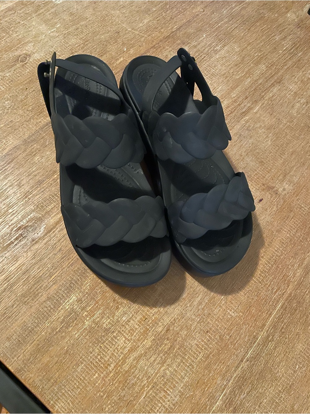 Crocs Women's Brooklyn Woven Low Wedge Sandals